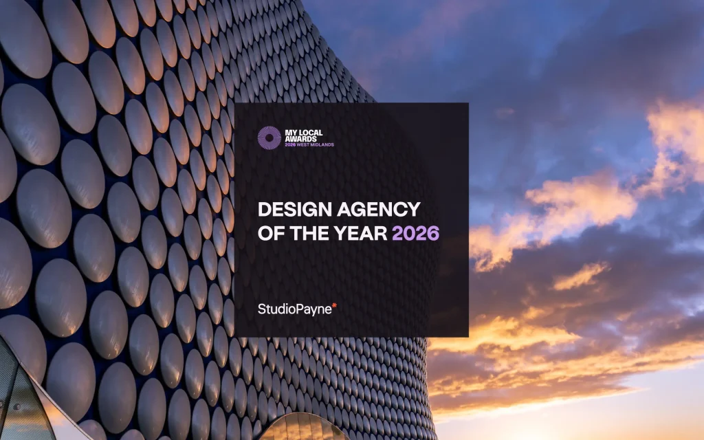 Studio Payne, Shrewsbury design agency, winner of West Midlands Design Agency of the Year 2026